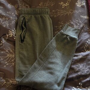 Boys Grey Fleece Joggers with Zipper Pocket